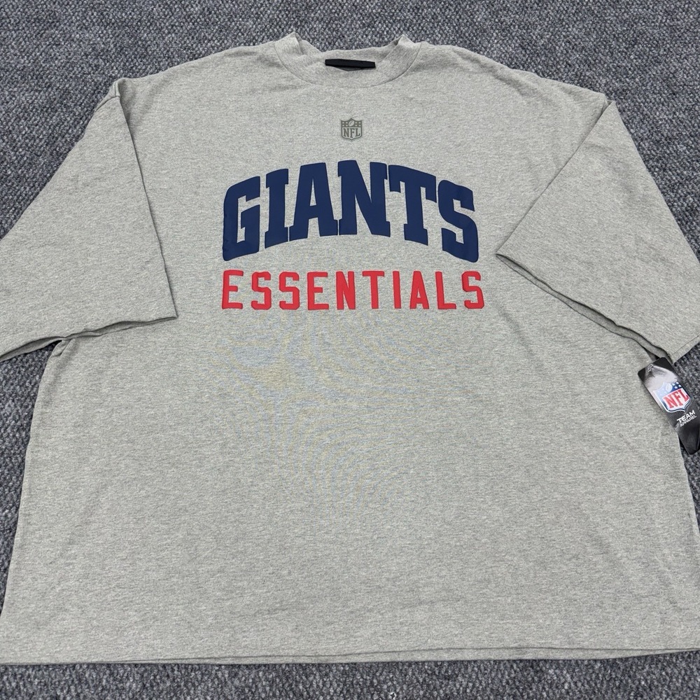 Fear of God Essentials x New York NY Giants Men's Large 90s 3/4 Sleeve Tee Shirt
